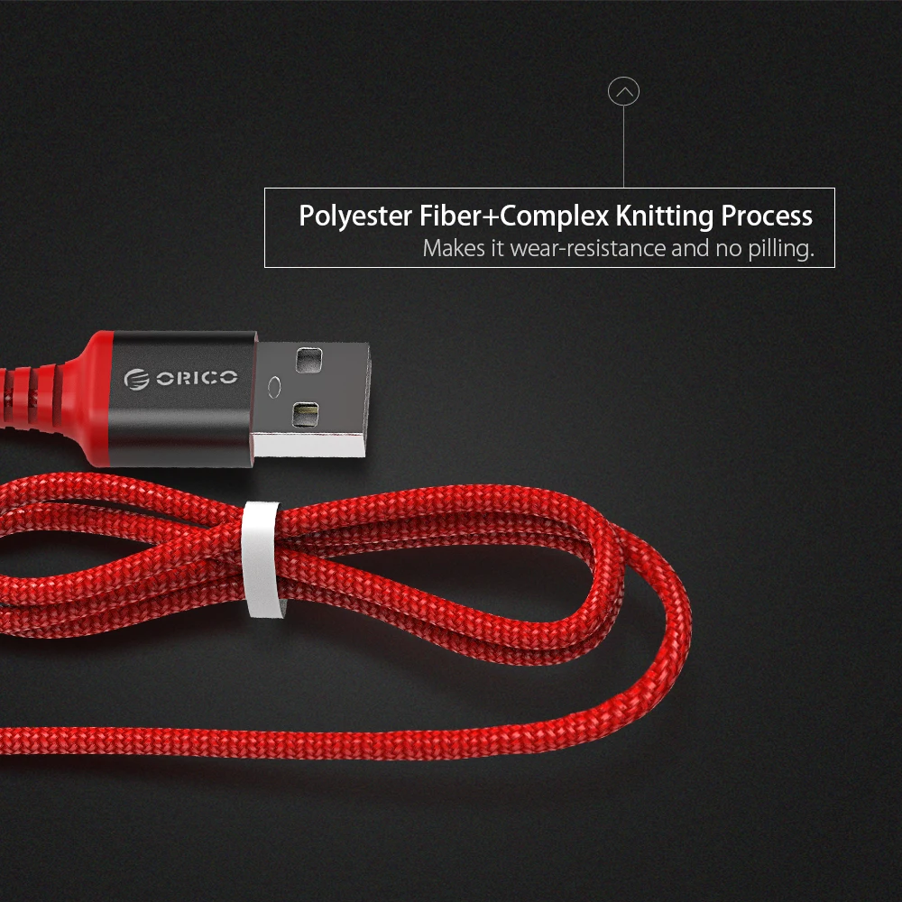 ORICO 마이크로 USB 케이블, 안드로이드 충전기, 고속 충전 코드, USB 데이터 케이블, 삼성에 적합한 갤럭시 S6,J7 엣지 노트 5, 킨들용