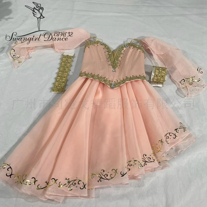 Robe de Ballet de compétition Talisman Variation, rose pêche C, robe de ballerine professionnelle BT4422