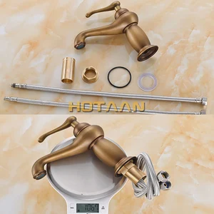 Old Bathroom Basin Basin Bronze Bronze Mixer Solid Copper Luxury EUROPE STYLE TO BATHROOMS 10 Main Sales Luxury Bathroom Tap - №8