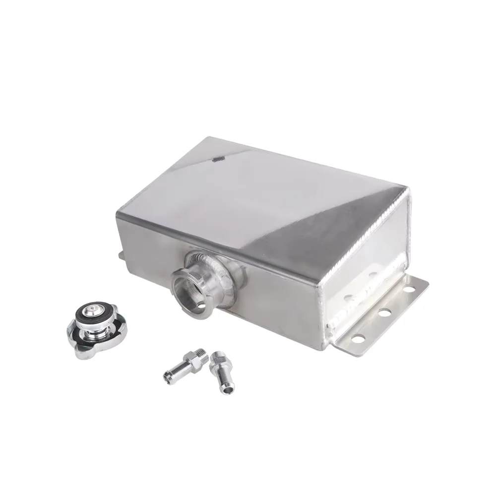 عالية الجودة 1.6L العالمي المبرد المبرد تجاوز خزان خزان عدة أسود فضي مادة الألومنيوم سيارة التبريد جزء OC-1009