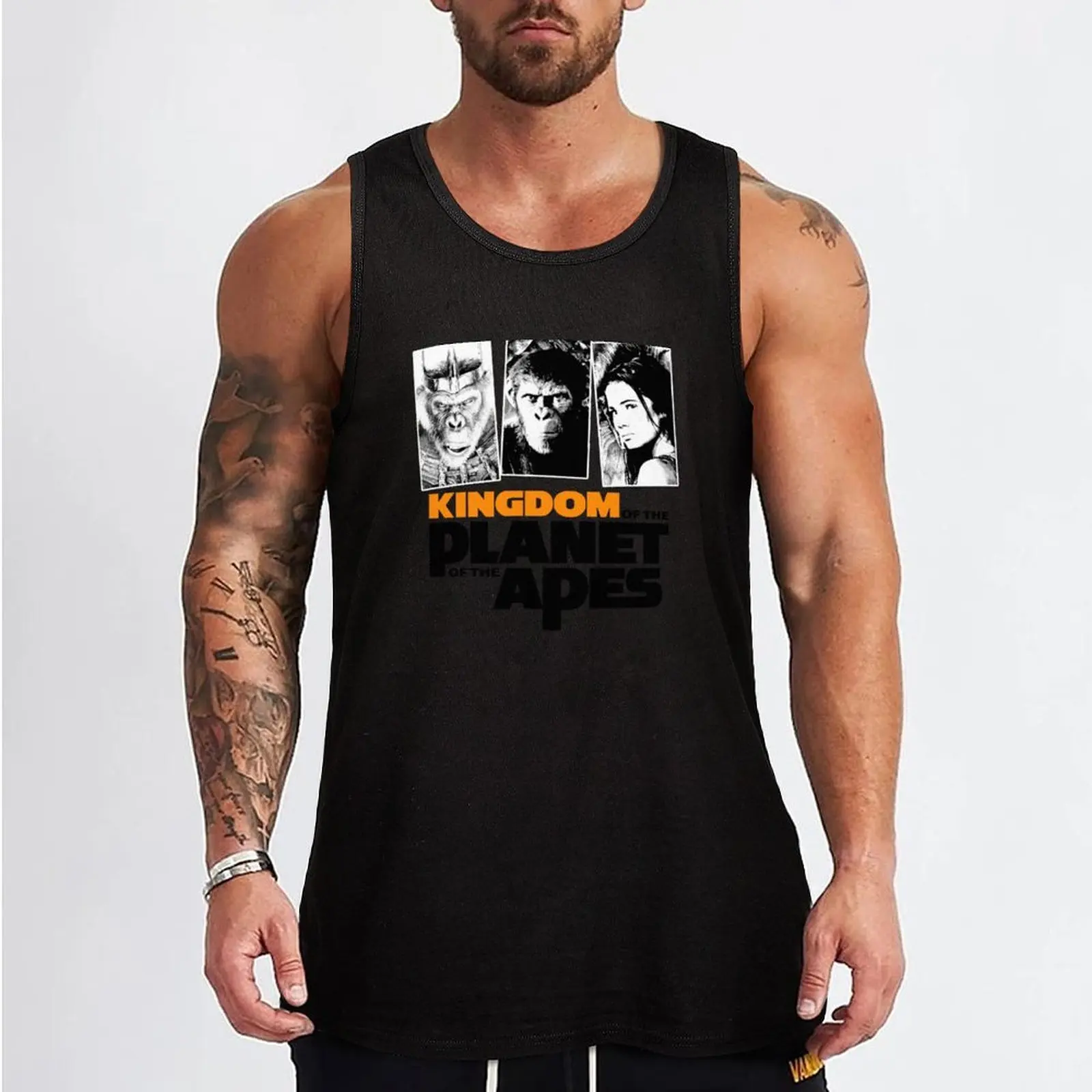 Kingdom of the Planet of the Apes: Proximus Caesar Tank Top Dry Fit Workout Tank Top Sleeveless Athletic Shirt - view 2