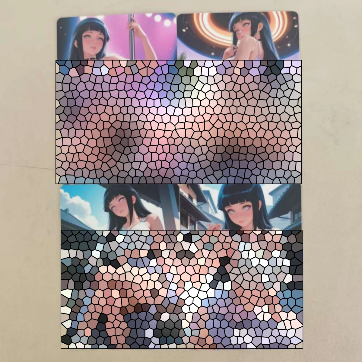 8Pcs/set Sexy Card Naruto Hinata Dance Tsunade Ino Tenten Kushina Kurenai DIY Cards Animation Collection Card view 2