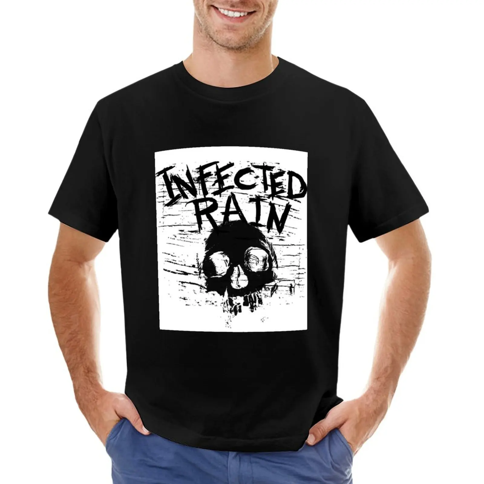 Infected Rain sksks T-Shirt shirts graphic tee anime tshirt shirts graphic tee men