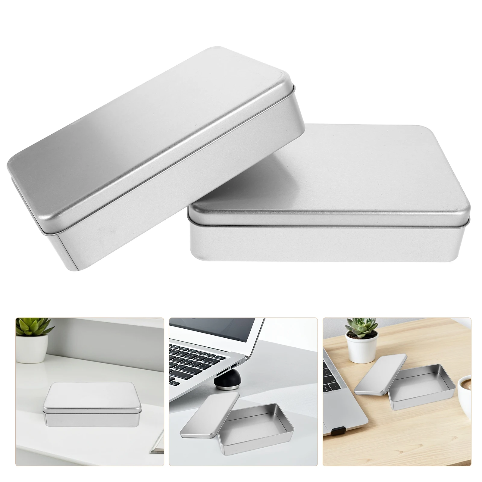 2 Pcs Coin Organizer Supplies Multifunctional Storage Boxes Photo Creative Craft Bin