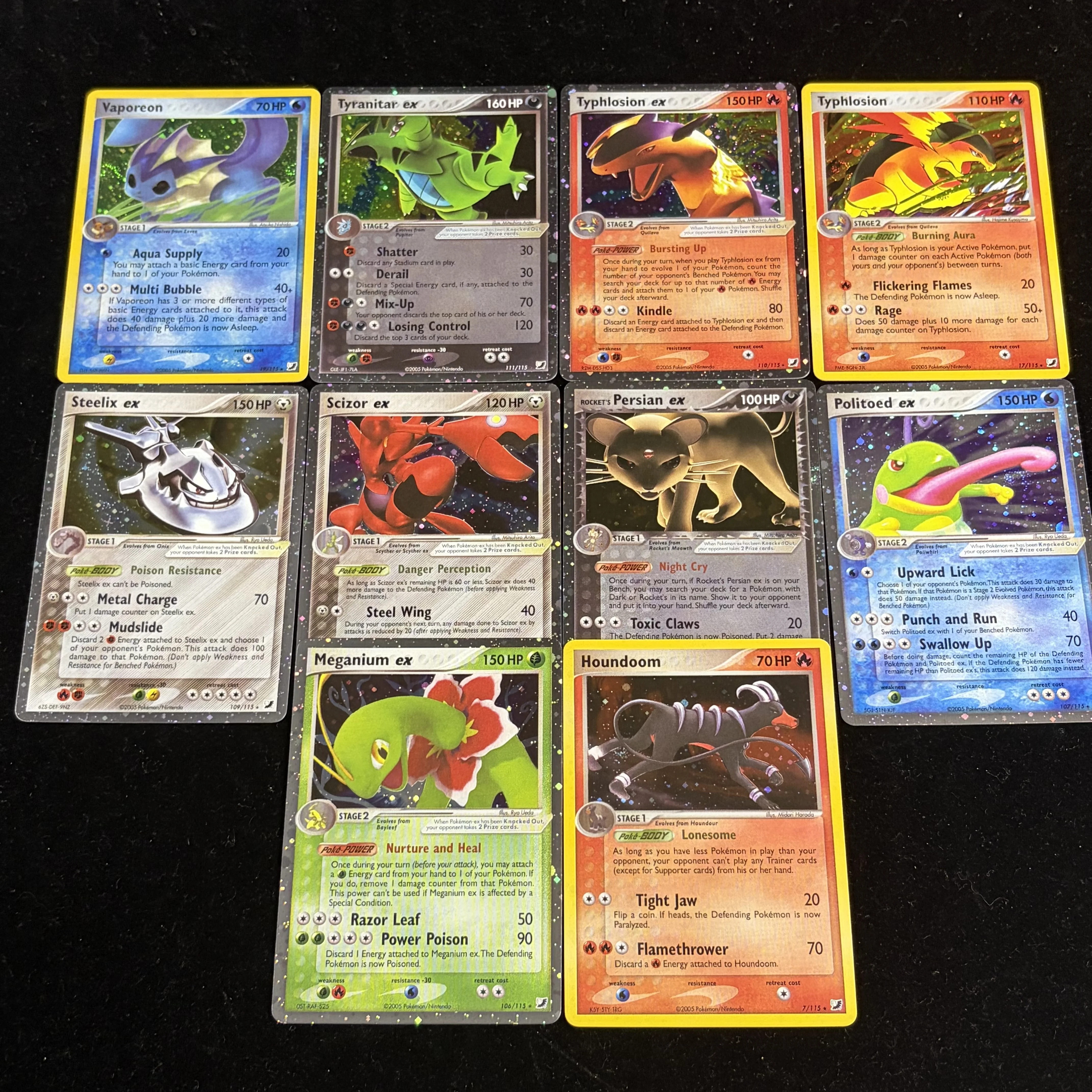 Neue Holo PKM EX UNSEEN FORCE Serie Karte Persian Scizor Steelix Ho-Oh Blissey TCG Spiel-Sammlerkarte DIY Geschenke Spielzeug