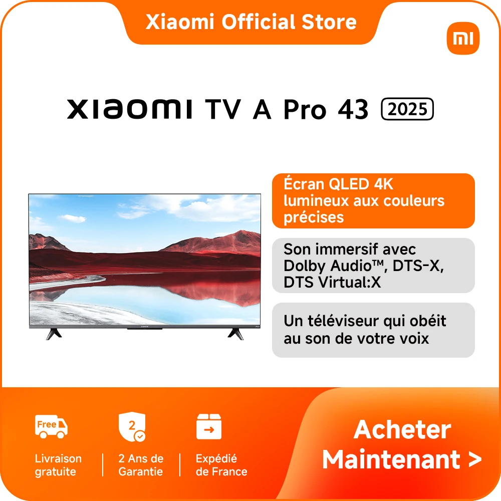 Official] Xiaomi TV A Pro 43 2025 | Bright 4K QLED screen with