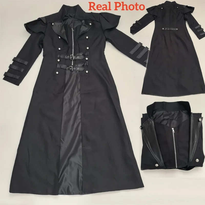 Men's Steampunk Gothic Long Tr - Trench Coat Men บทวิจารณ์และราคา