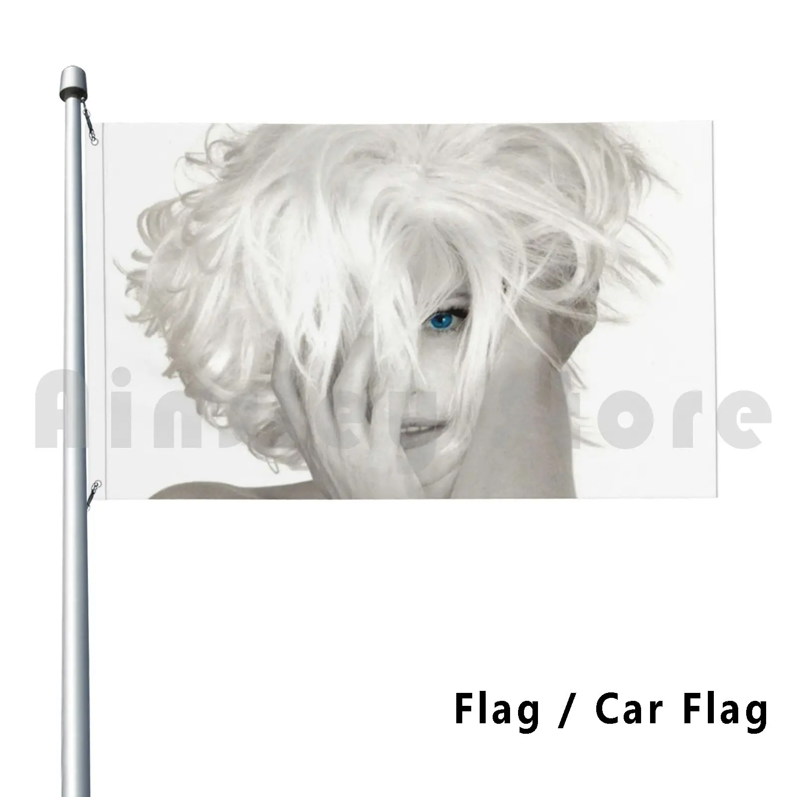 MylèNe Farmer Timeless Flag Car Flag Funny Timeless MylèNe Farmer Black And Whi…