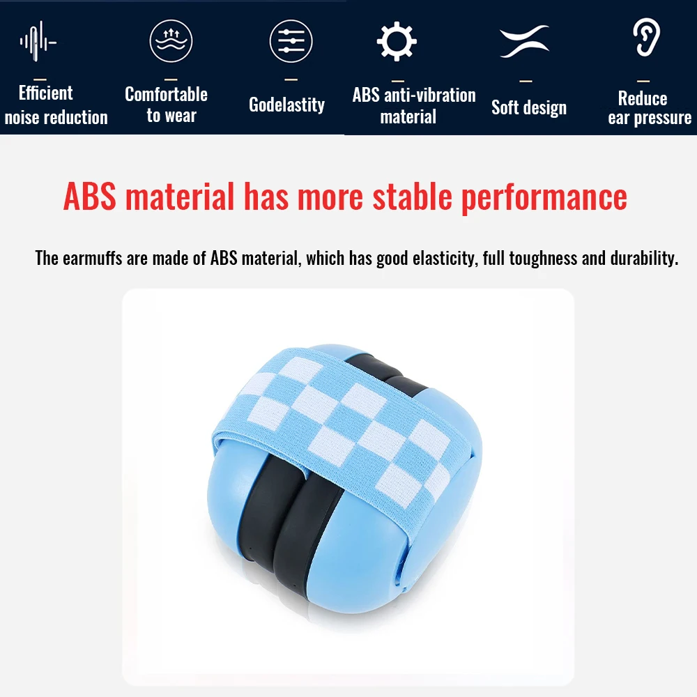 新しいアンチノイズヘッドフォン 快適な幼児用イヤーマフ 聴覚障害を防ぎます 睡眠を改善します 調節可能な弾性ヘッドバンド