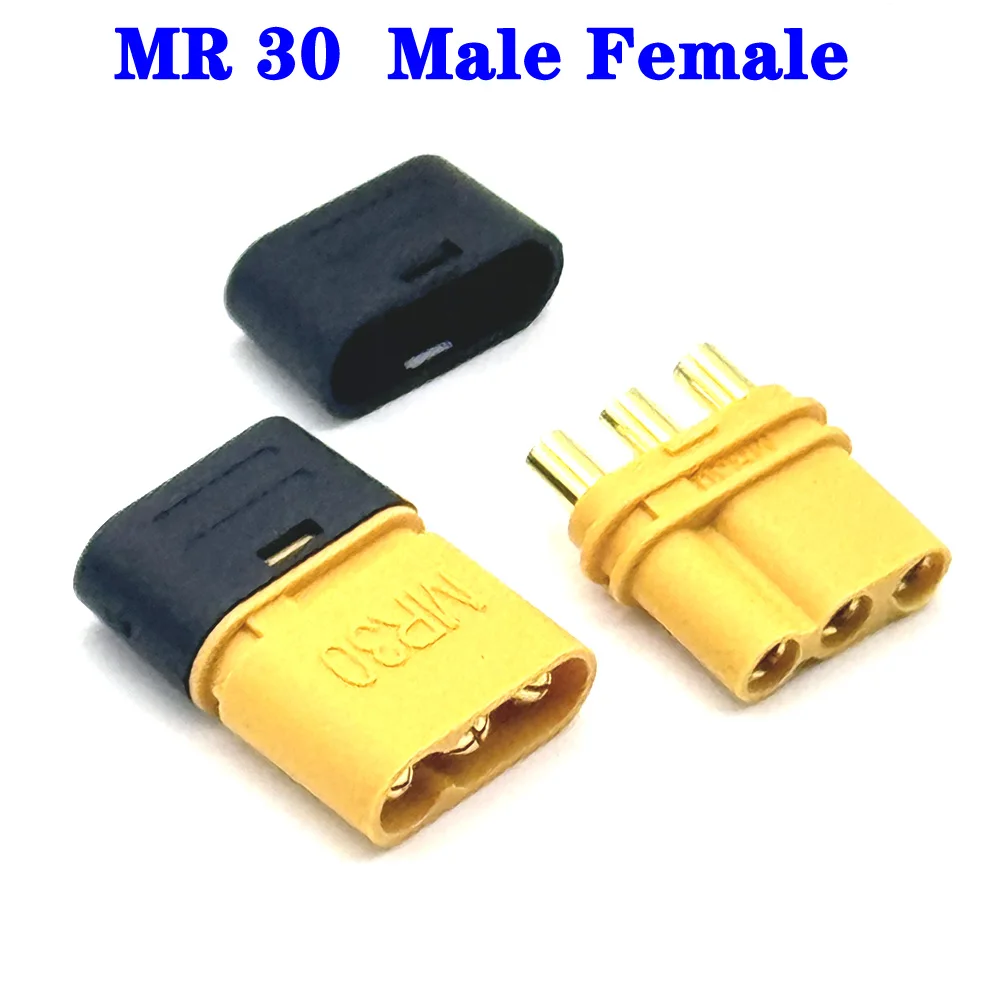 1Pair 1pcs MR30 60 Male Female Plug With Protector Sheathed Cover 3.5mm 3 core Connector T Type plug MR 60 30 Connector