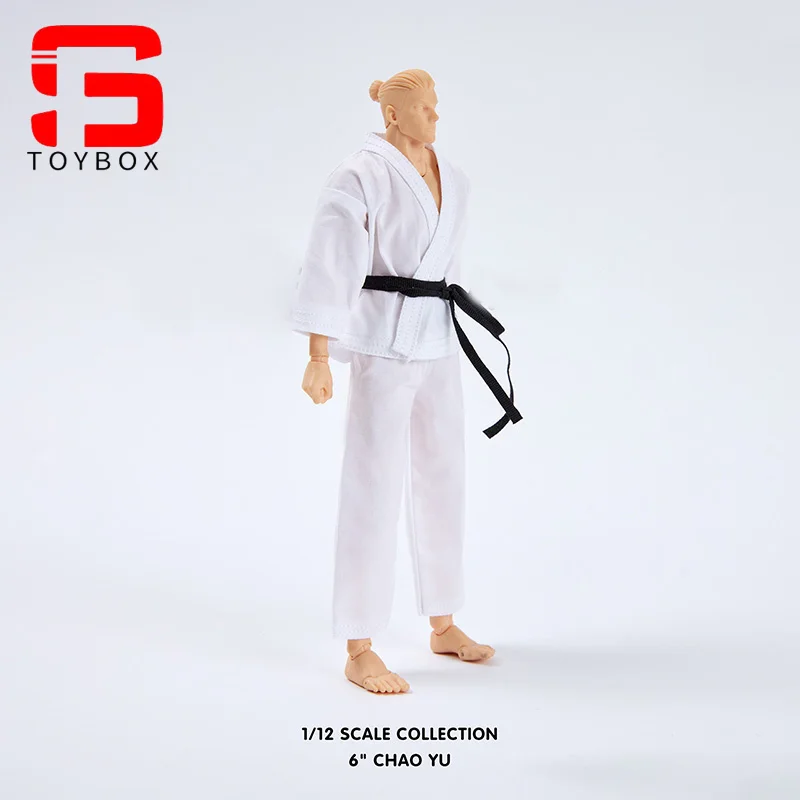 Maßstab 1:12 Taekwondo Uniform Kampfsport Anzug Kleidung Modell für 6'' Romankey Männliche Soldat Action Figur Körper Puppen