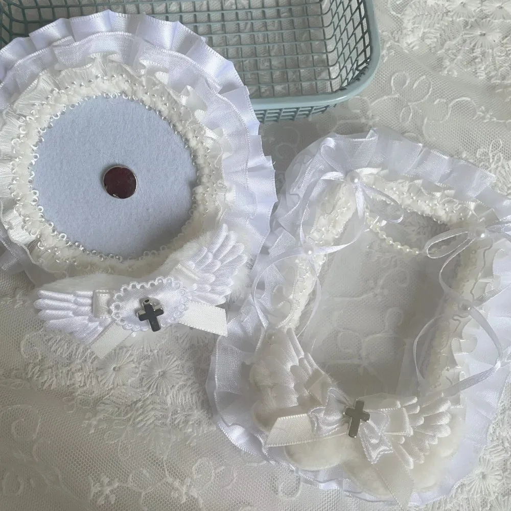 الدانتيل غطاء البطاقة الزخرفية اليدوية القوس الشريط صور بطاقة تخزين بطاقة عرض متعدد الطبقات تصميم حامل بطاقة الهوية