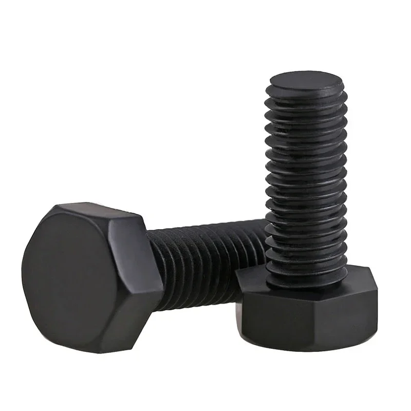 M3 M4 M5 M6 M8 M10 M12 Nylon Hexagonal Screw Metric Threaded Hex Head Screw Plastic Insulated Bolt Length 4mm-100mm PA66 Black