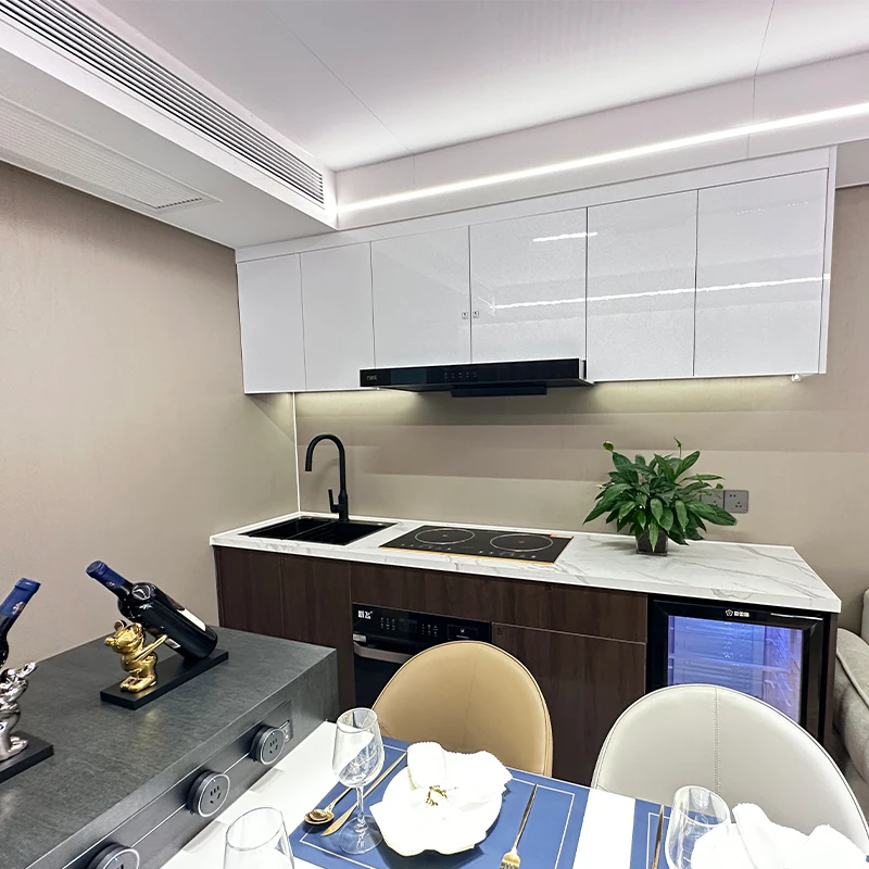 غرفة نوم واحدة، طراز فولاذي خفيف الجاهز، منزل مستدير، فيلا دائرية، منزل حاوية معياري جاهز للفندق #3