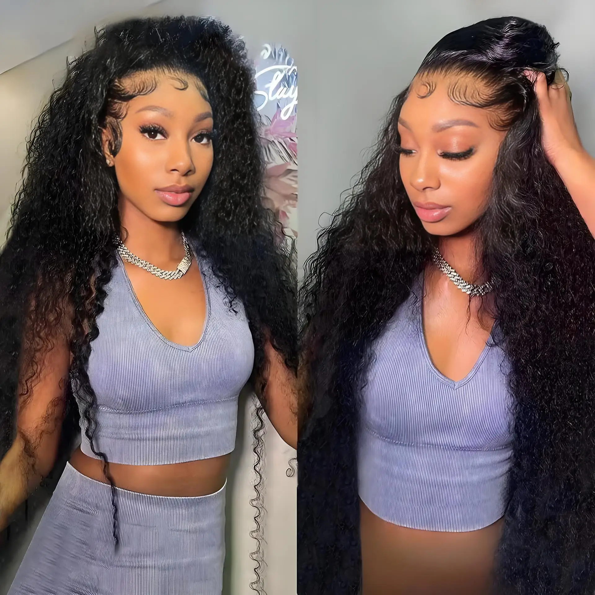 

Deep Wave 200% Density 13x6 Hd Transparent Lace Front Wigs 32 36 Inch Loose Culry 13x4 Lace Frontal Wig Human Hair For Women