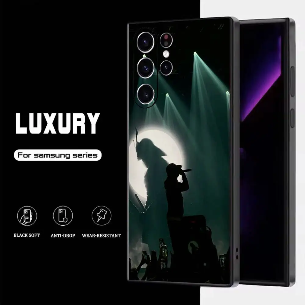 Rapper B-BENY JR Phone Case For Samsung S25,S24,S23,S22,S21,S20,S10,Ultra,Plus,Lite,FE,Soft Silicone Black Cover