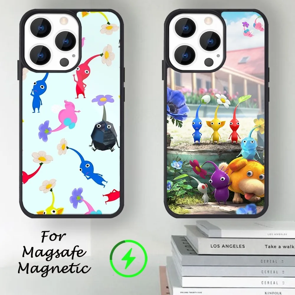 Game Pikmin 4 Phone Case For iPhone 14 13 12 11 15 Pro Max Magsafe Magnetic