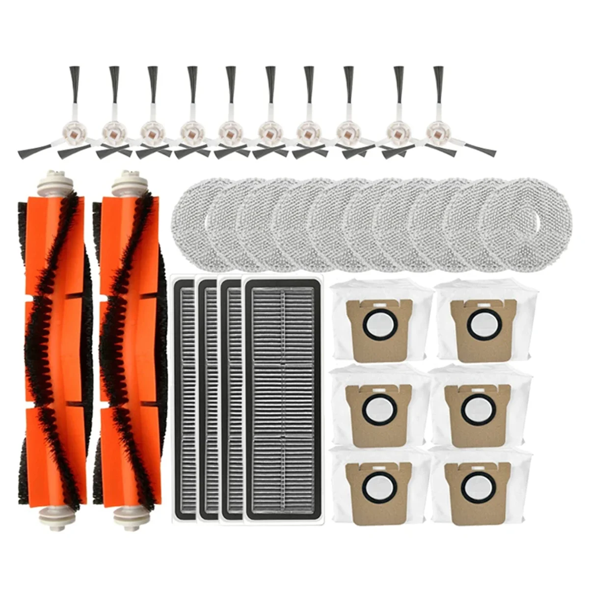 

AUU-For Omni 2 C102CN, B101CN, B116CN, X10+ Robot Vacuum Cleaner Main Side Brush Hepa Filter Mop Dust Bag