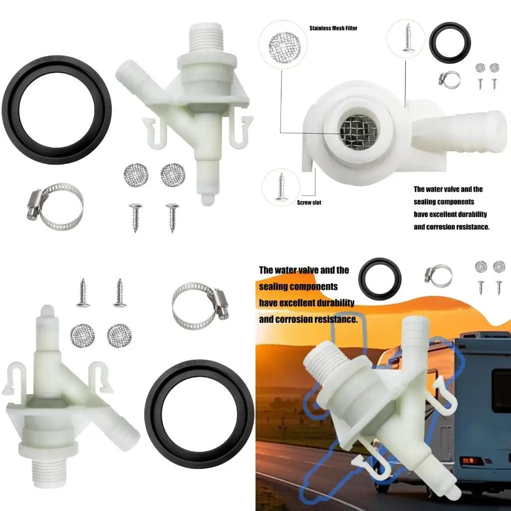

964e прочные пластиковые туалетные водные клапаны и набор для уплотнений фильтры ванная комната для туалетов для морских