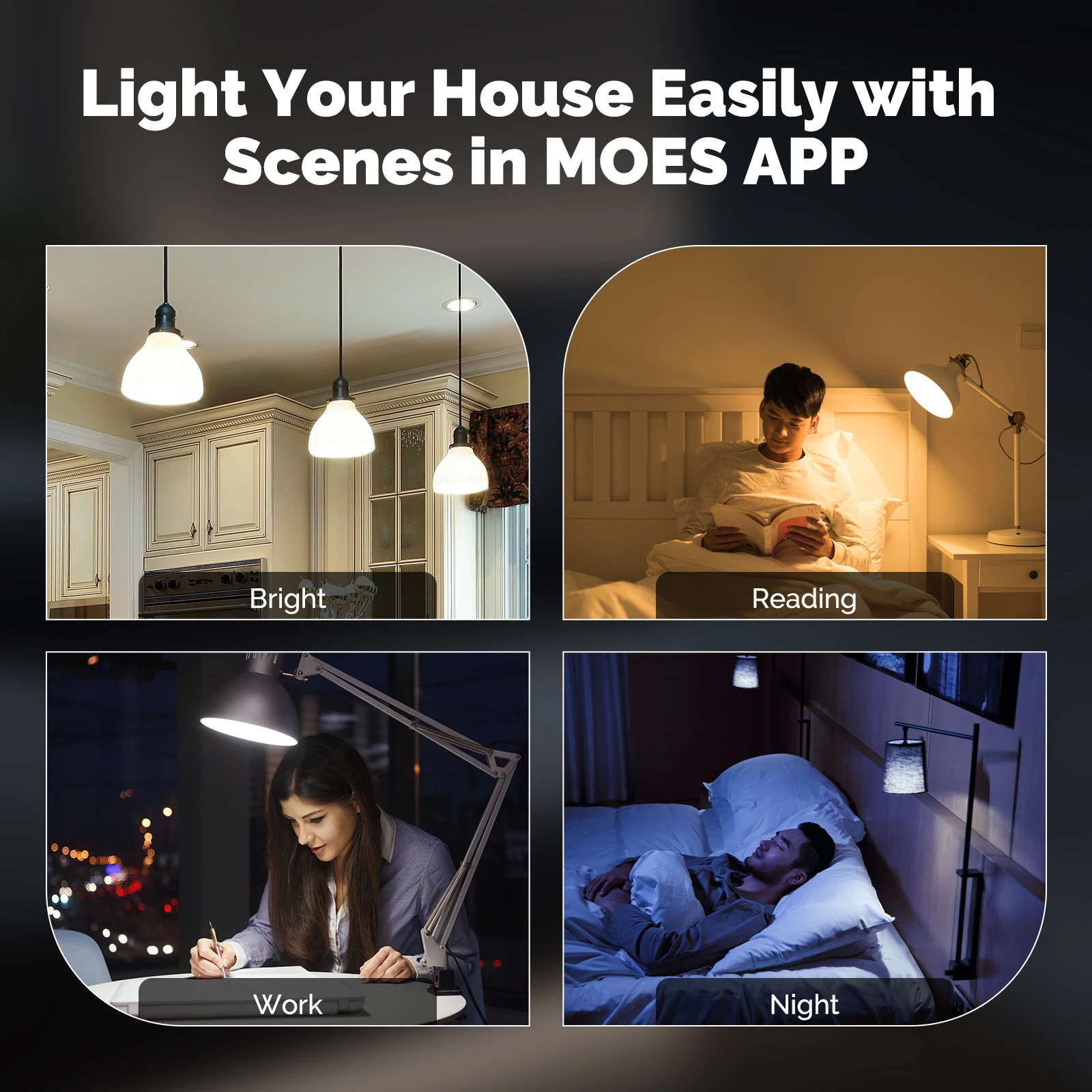 MOES زيجبي الذكية LED لمبة خيوط تويا E27 7 واط ضوء مصباح عكس الضوء الإضاءة العمل مع أليكسا جوجل المنزل صوت التحكم عن بعد