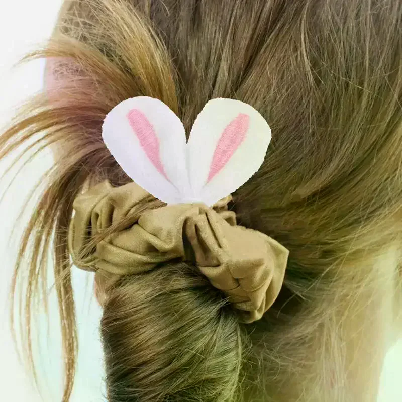 10pcs/lot DIY Handmade Plush Embroidered Ears Padded Patches Appliques For Clothes Sewing Supplies DIY Hair Decoration