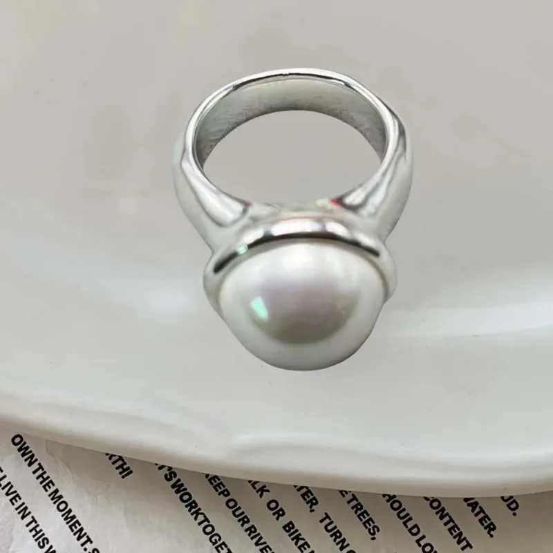 مجموعة خواتم صيفية أنيقة كلاسيكية على طراز القصر لعام 2025 من اللؤلؤ/الفيروز – إكسسوارات للأزواج، هدية عيد الحب