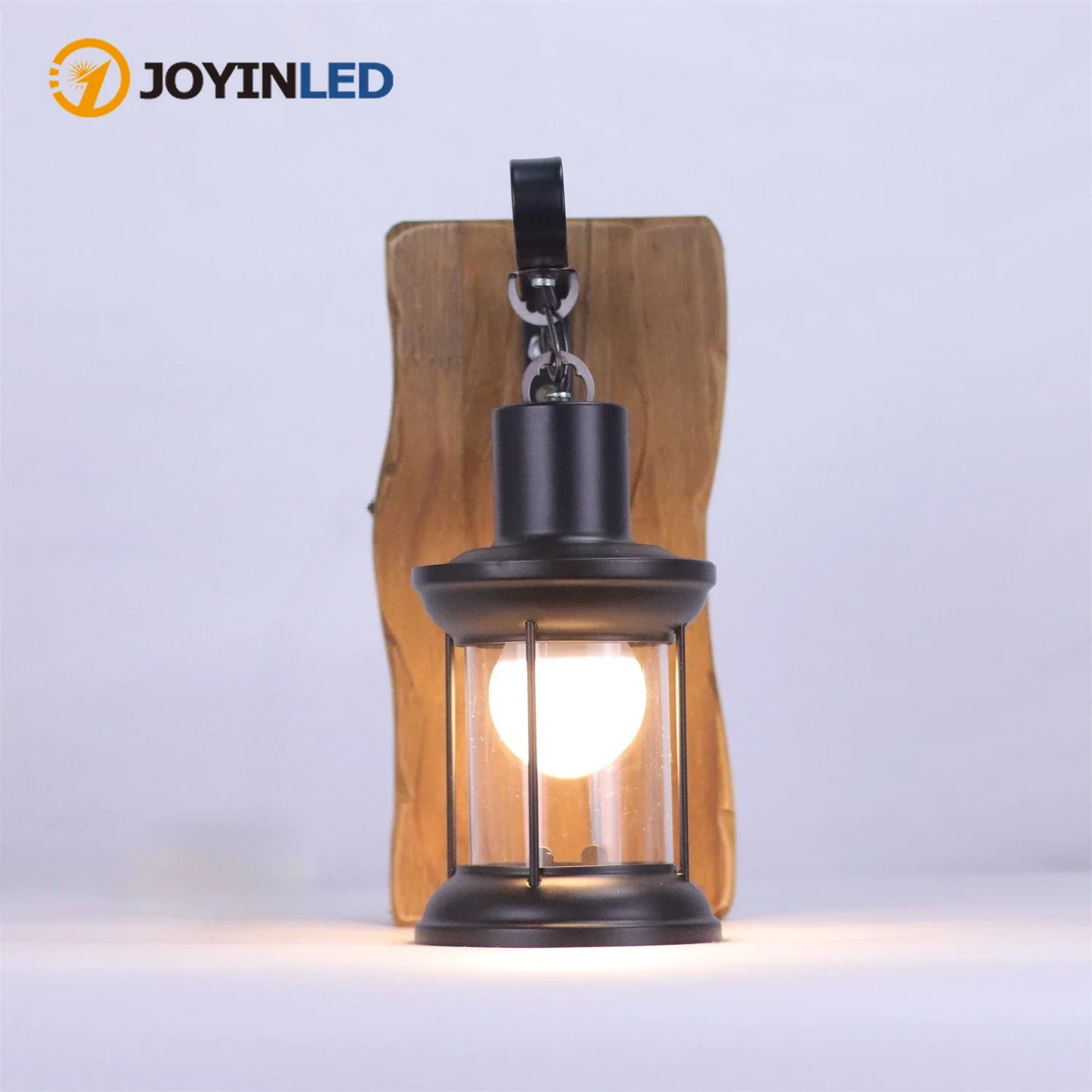 JOYINLED E27 E26 220V Antique Retro Vintage Industrial Wood Wall Lamp with Exquisite Appearance Warm Light for Bar Café NO Bulb