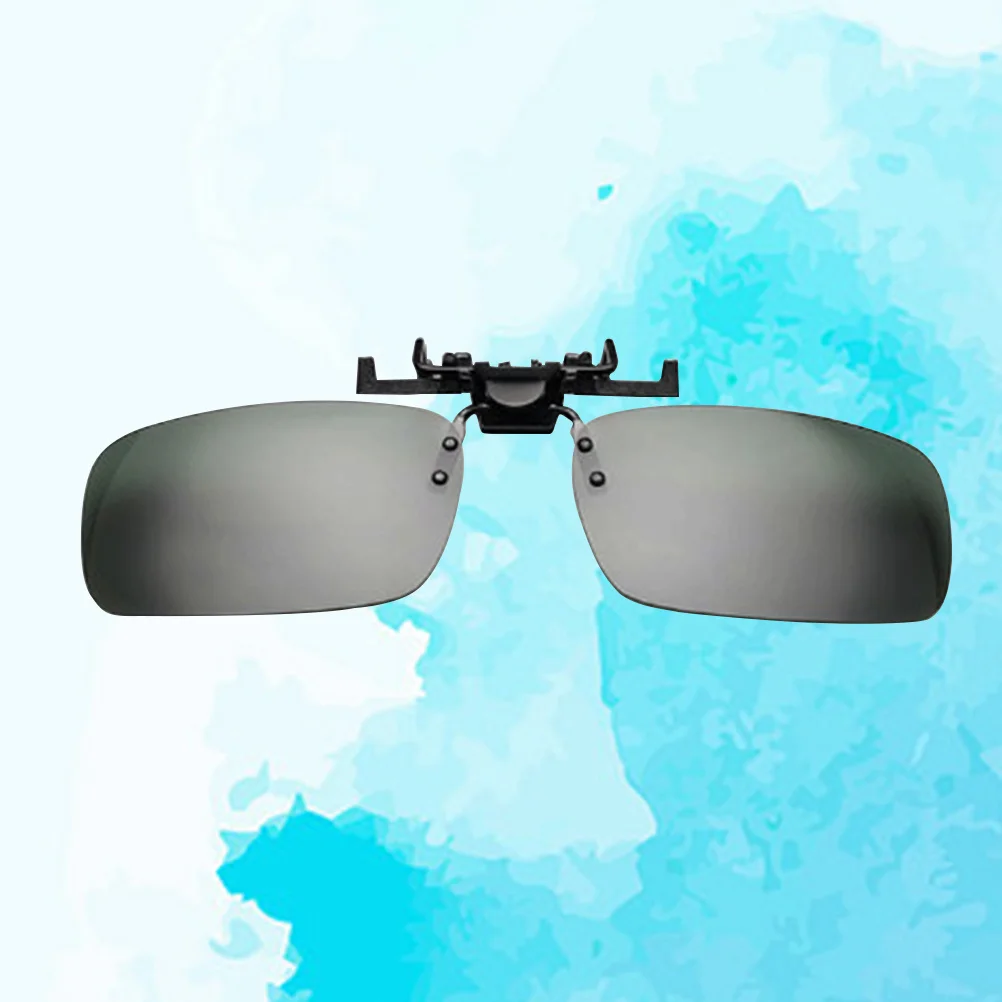 

Grey Clip-on Sunglasses Small Size Polarized Lens Ultra Lightweight Frameless Up Clip on Sunglasses Men Glasses Men