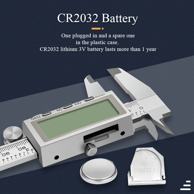 DITRON Digital Caliper 150/200/300mm Electronic Metal Vernier Calipers with Large LCD Screen Measuring Tool