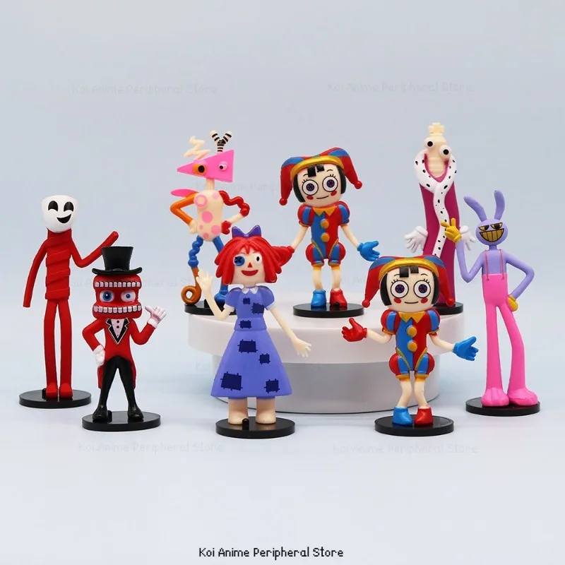 Anime Characters Image Magic Numbers Circus Collectible Cartoon Hand Models Cute Toys Desktop Ornaments Children's Holiday Gifts