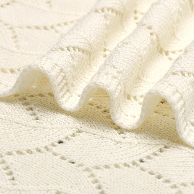 Anti-pilling oco bebê recém-nascido meninos e meninas final da primavera para o outono cobertores respirável malha algodão infantil swaddle envoltórios