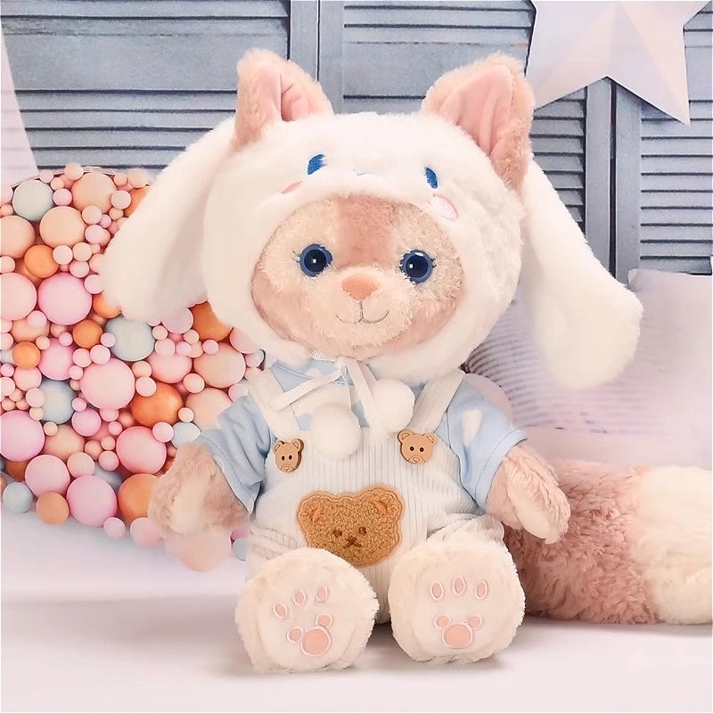 40cm Disney LinaBell Doll Kawaii Anime Character LinaBell Clothes and Accessories Size M Plush Toy Giving Girls Holiday Gifts