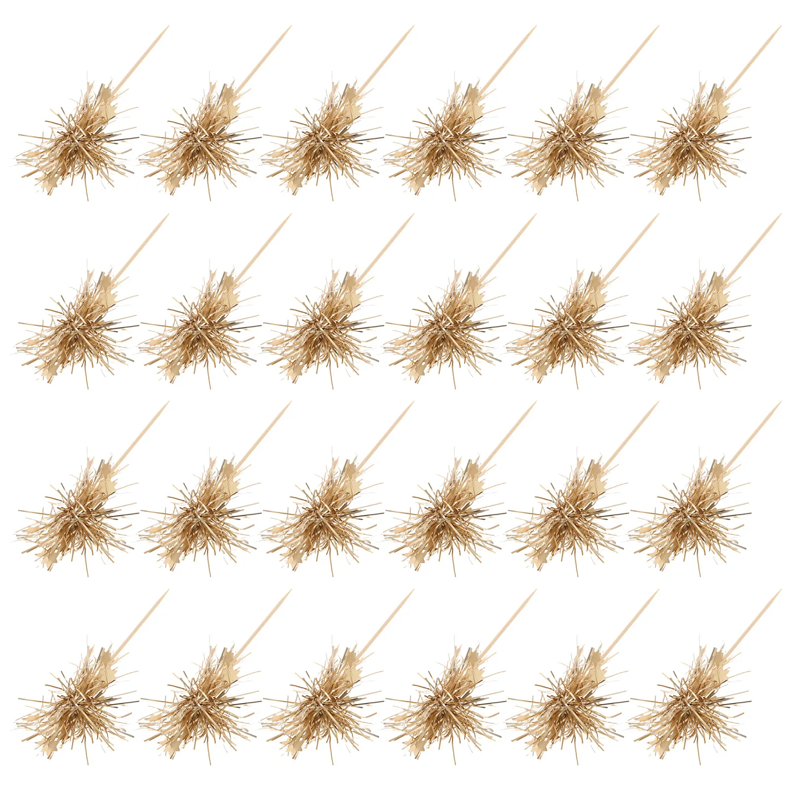 

100 Pcs Decorative Items Cake Plugin Plastic Dessert Picks Decoration