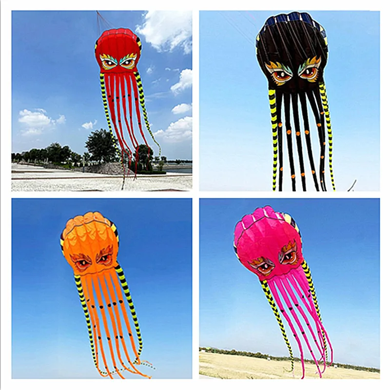 free shipping ancient octopus kite flying juguetes inflables papalotes cometas grandes cometas de viento kites for adults fun