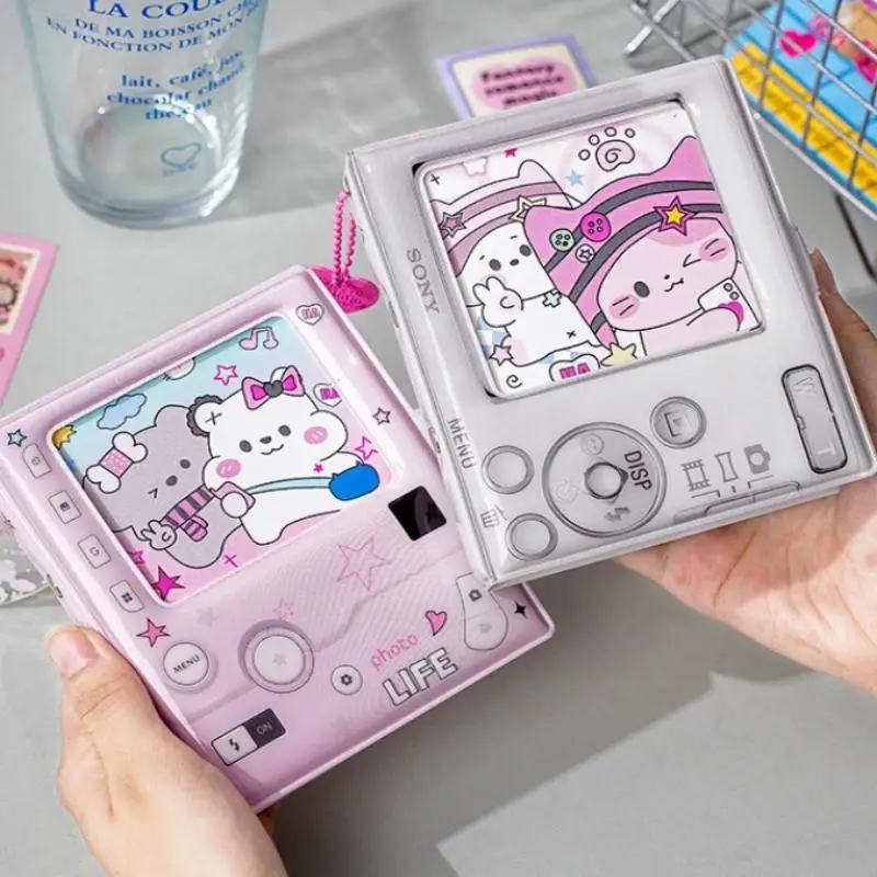 Camera Shape Photocard Holder Kawaii Binder Photocards Kpop Photo Album Card Clollecting Book Students' Supplies