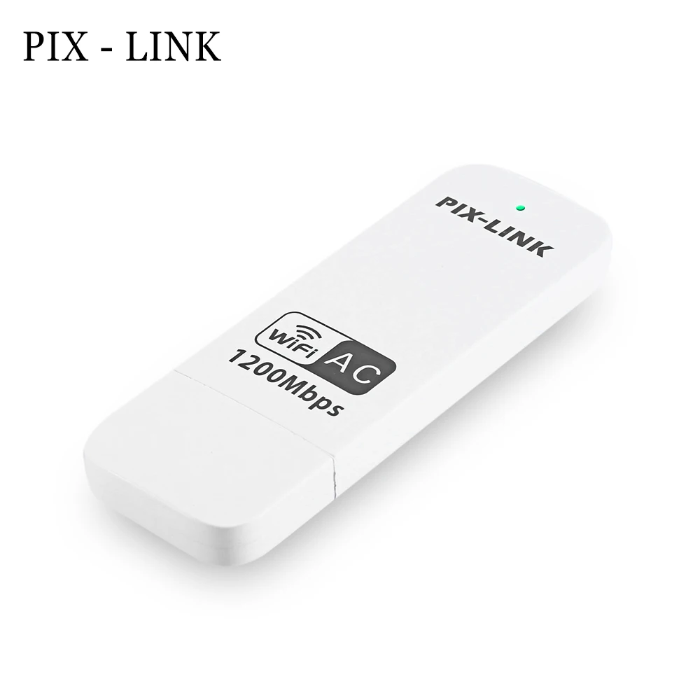 

PIXLINK 1200Mbps Wireless-AC Dual Band USB3.0 WIFI Adapter Network Card LV-UAC04