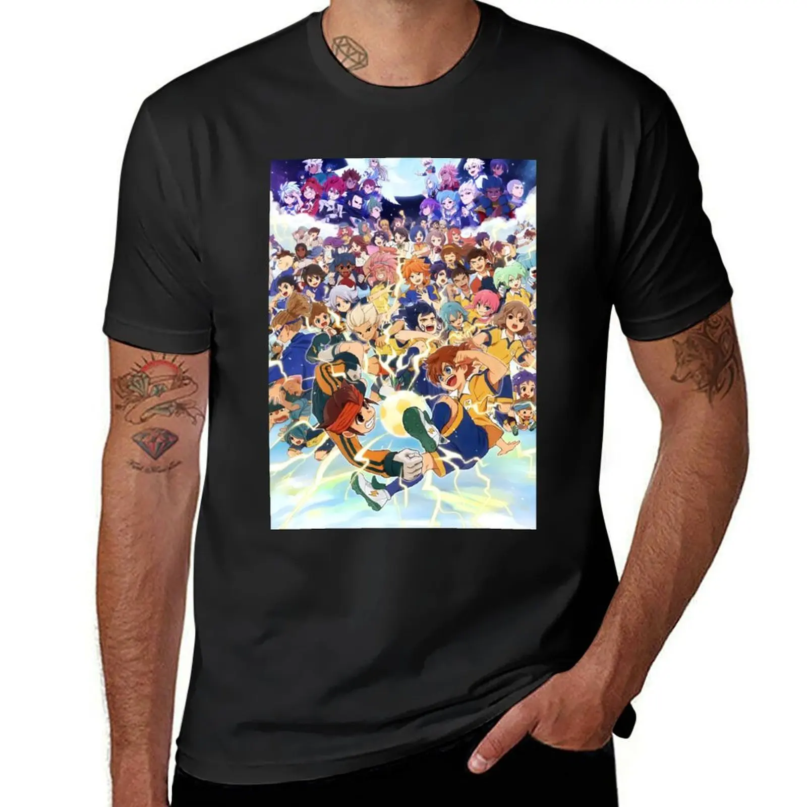 

All Characters of Inazuma Eleven T-Shirt plus sizes for a boy Aesthetic clothing slim fit t shirts for men