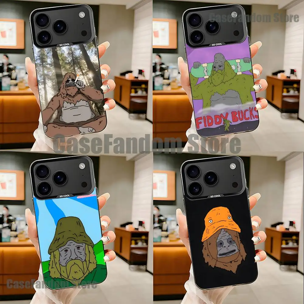 

Sassy The S-Sasquatch For iPhone 17,16,15,14,13,12,11,Pro,MAX Black Candy Matte Cover