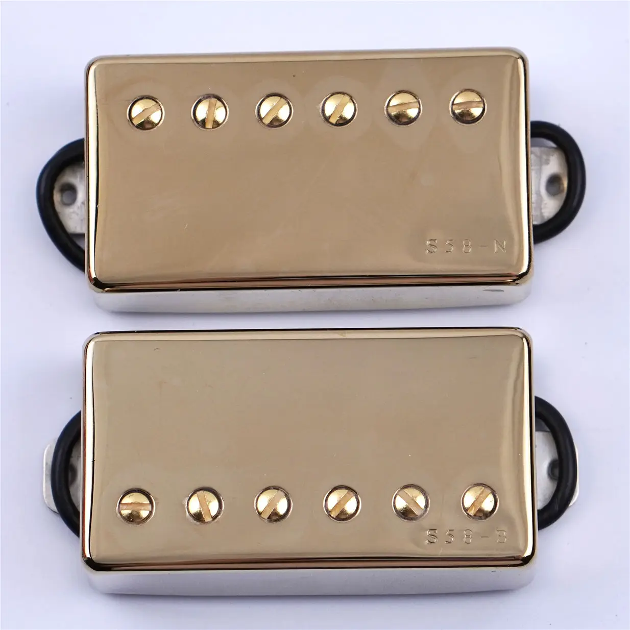 1 Set Original IBZ Super58 S58 Pickups Humbucker Alnico Pickups 2 Core Wire Gold For IBZ Guitars  Made in Korean OLD STOCK