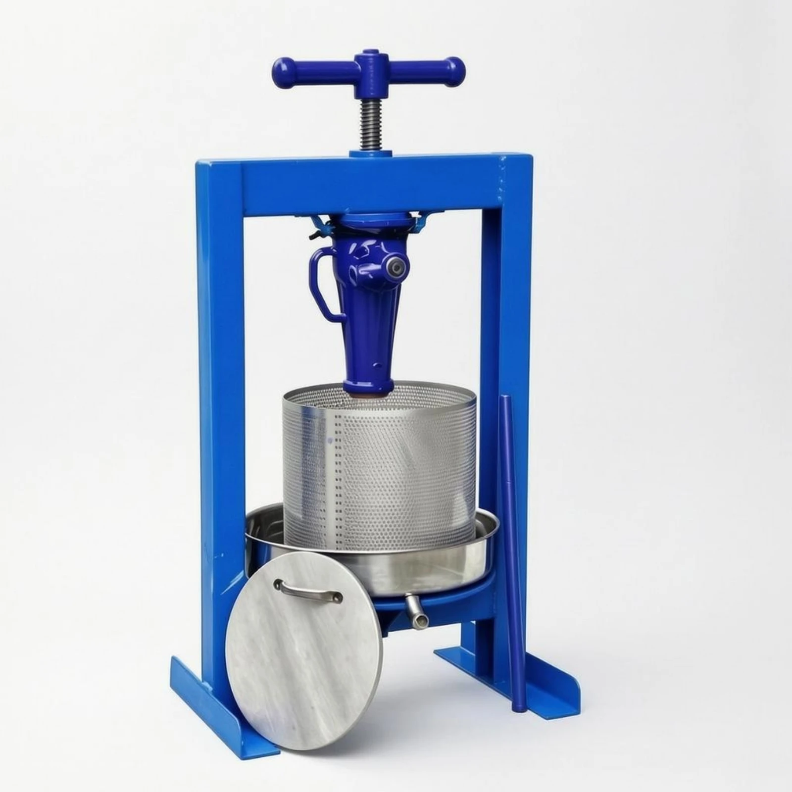 Wine Press Machine Perforated Fruit Wine Press Kitchen Tool T-Handle
