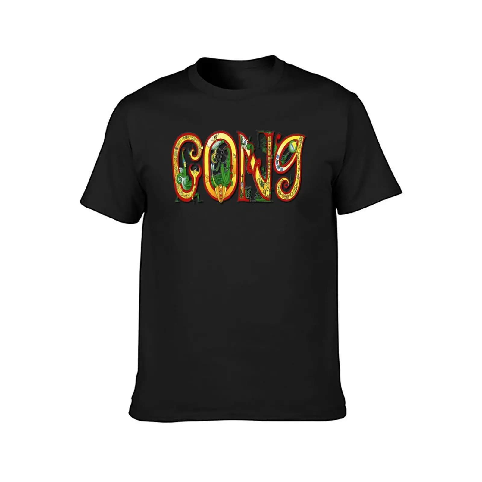 Gong Band Rock English T-Shirt plus sizes animal prinfor boys boys animal print kawaii clothes oversized t shirts for men