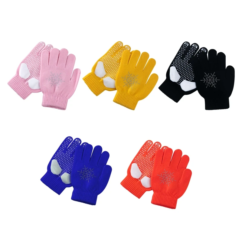 Guantes de goma antideslizantes para niños y niñas, guantes elásticos cálidos de invierno para deportes, esquí, ciclismo, pesca