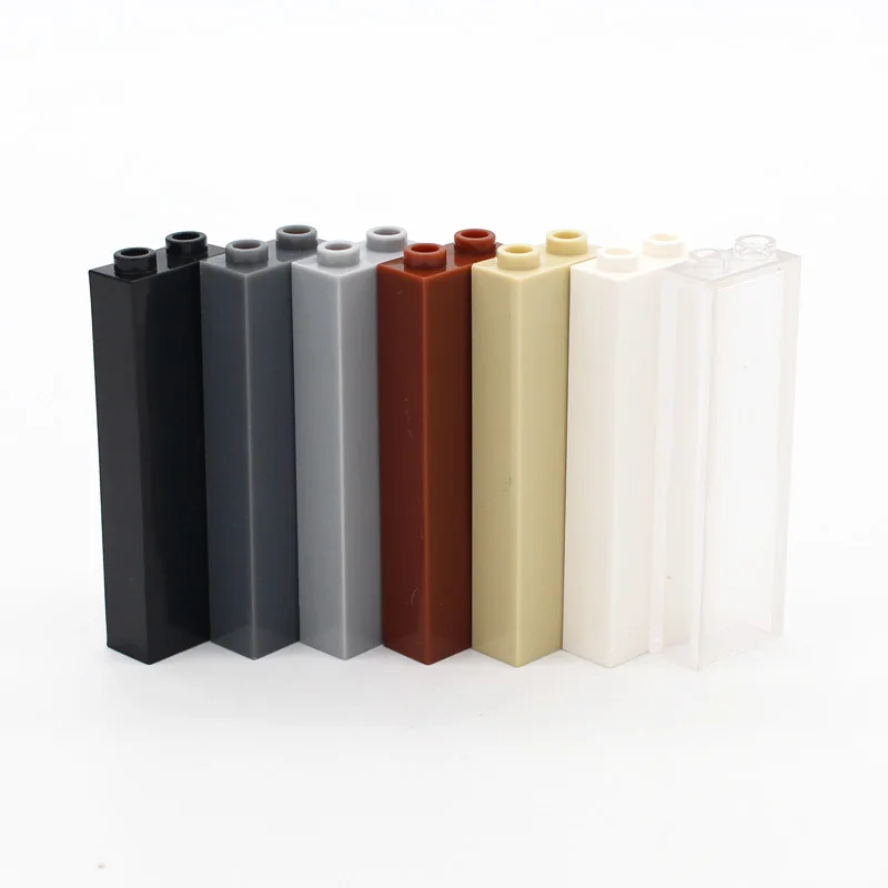 40pcs MOC Brick Parts 2454 Brick 1x2x5 Blocked Open Studs or Hollow Studs Classic Piece Building Block Toys Accessory