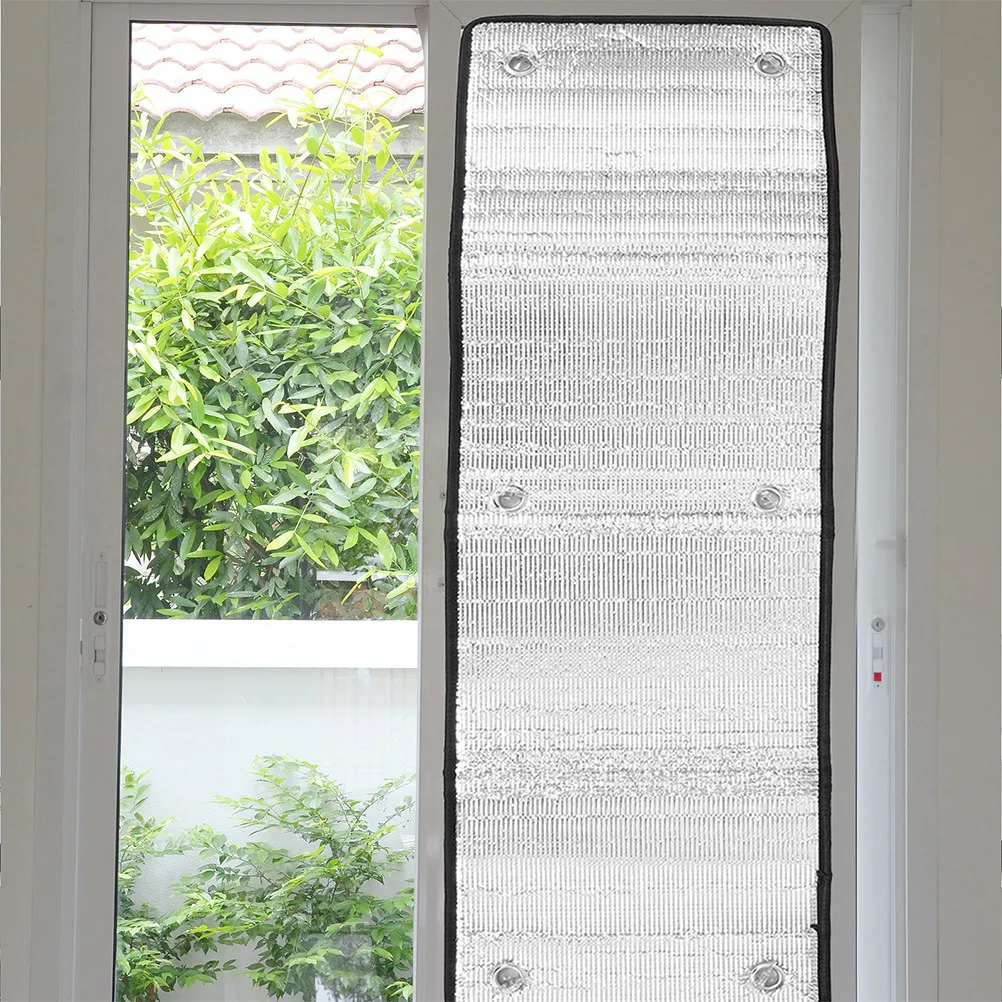 2Pcs High-Efficiency Dual-Side Aluminum Foil Privacy Film Blackout Sun Blocker Thermal Insulation Film for Car Home Balcony