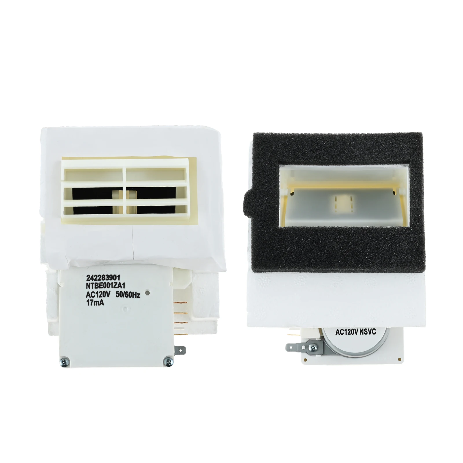 1 unidade 242303001   Conjunto de amortecedor de geladeira Conjunto de controle de amortecedor de ar compatível com Crosley Frigidaire White-Westinghouse
