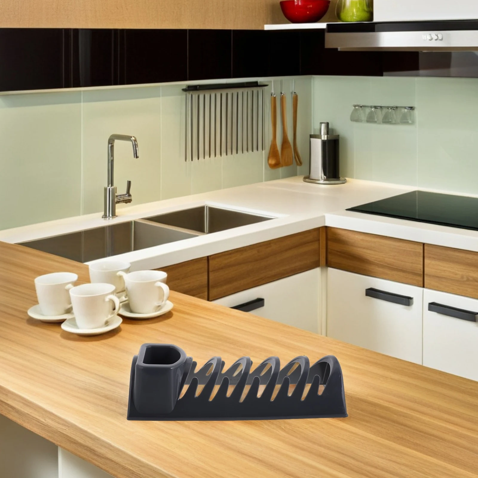 

Multifunctional Kitchen Bowl Storage Stand Dish Drainer Cutlery Holder Bowl Plate Rack Drain Water Rack Utensil Organizer Space