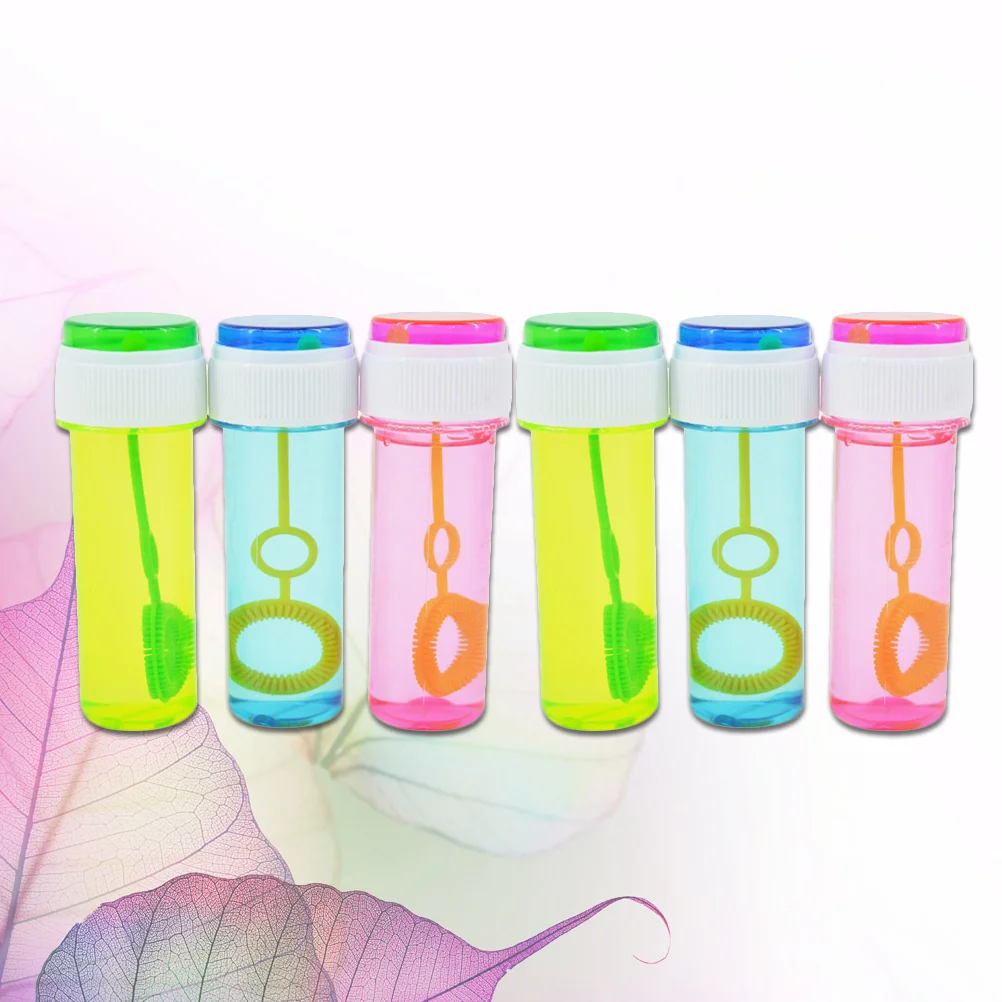 7 Pcs Children’s Toys Outdoor Playing Bubble Wands Bottled Stick with Kids