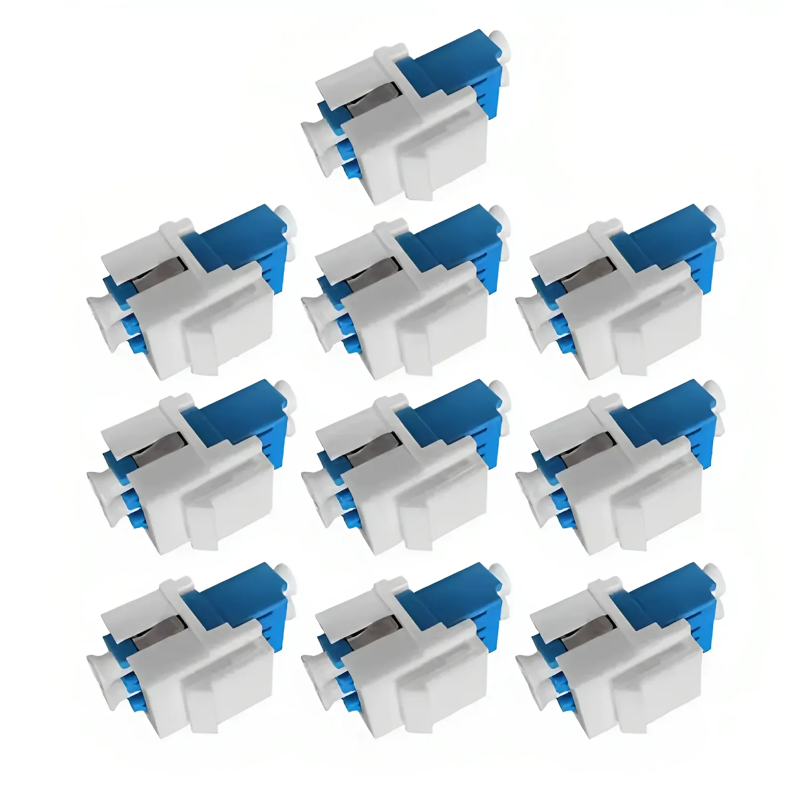 10PCS Pack Duplex LC UPC APC Connectors Optic jacks Adapter Fiber Keystone jacks Snap Fitting K1KF