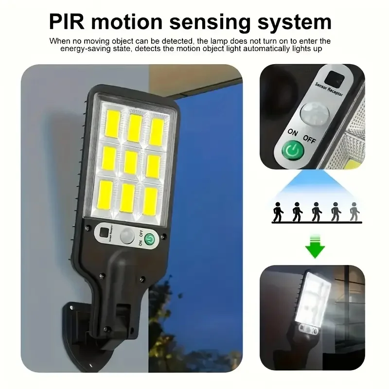 4 pc Solar Outdoor LED Wall Light with Human Body Waterproof Induction for Garden Terrace Garage Courtyard and Street Lighting 6