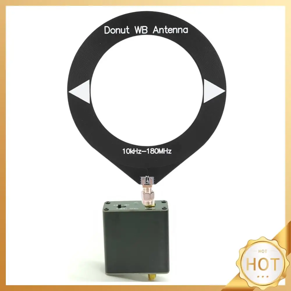

Широкополосная Антенна Donut с низким сопротивлением, преобразователь, Пончик, частота 10 кГц-180 МГц, мини-антенна для раций SDR